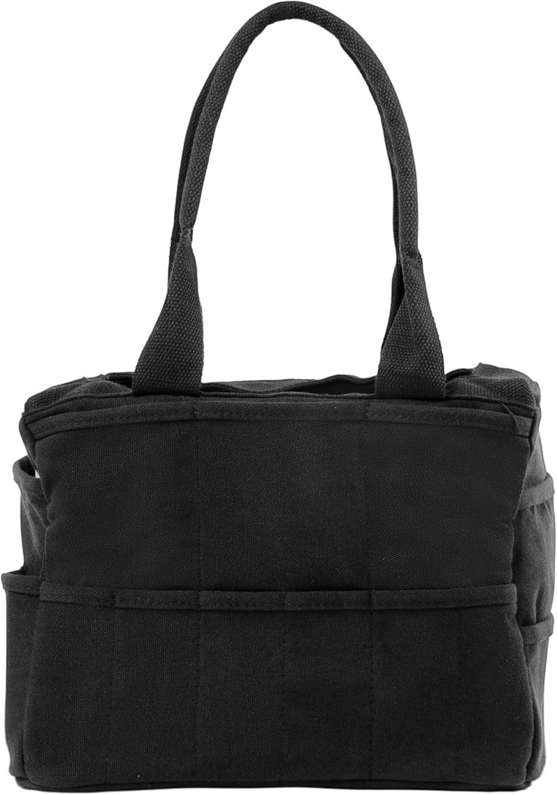 Soolla Studio Bag: Pottery Tool Bag & Craft Storage, Art Supply Organizer, Washable Tote, Knitting Yarn Carrier, Crochet Projects, 30 Pockets, 20+ Canvas Colors, Gift For Artists & Teachers (Blackout) - Image 3
